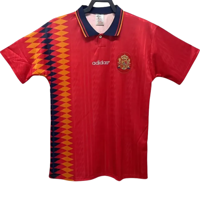 1994 Spain Home Red Retro Soccer Jersey