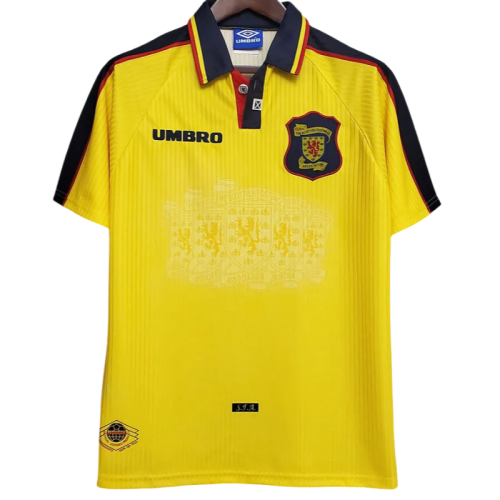 1994-1996 Scotland Yellow Retro Soccer Jersey