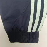 24-25 Mens  Real Madrid Black White Windbreaker