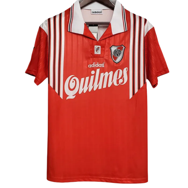 1995-1996 River Plate Away Red Retro Soccer Jersey