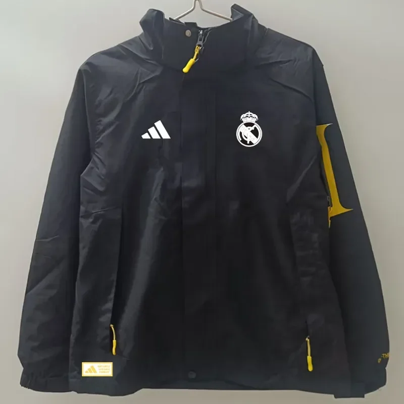 24-25 Real Madrid  Black Windbreaker
