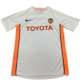 2006 Valencia Home White Retro Soccer Jersey