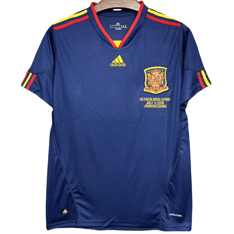 2010 Spain Away Royal Blue Retro Soccer Jersey