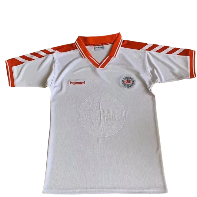1998 Denmark Away Retro Soccer Jersey
