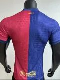 24-25 Mens  Barcelona Home Joint Edition Player Version Soccer Jersey