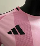 25-26 Inter Miami Home Long Sleeve Player Version  Long Sleeve Soccer Jersey