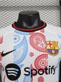 24-25  Mens  Barcelona  White Special Edition Palyer Version Training Shirts