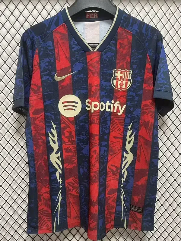 24-25 Mens Barcelona  Blue Red Limited Edition Fans Training Shirts