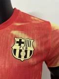 24-25 Mens  Barcelona  Pink Yellow Special Edition Player Version Training shirts