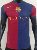 24-25 Mens  Barcelona Home Joint Edition Player Version Soccer Jersey