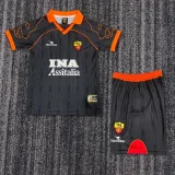 1999-2000 Roma Away Kids Retro Soccer Jersey