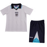 1996 England Home Kids Retro Soccer Jersey
