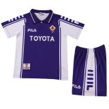1999-2000 Fiorentina Home Kids Retro Soccer Jersey