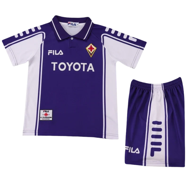 1999-2000 Fiorentina Home Kids Retro Soccer Jersey
