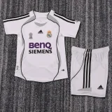 2006-2007  Real Madrid Home Kids Retro Soccer Jersey
