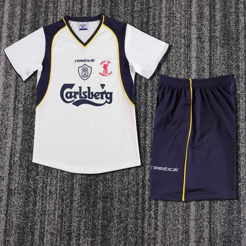 2001-2002 LIV Away Kids Retro Soccer Jersey