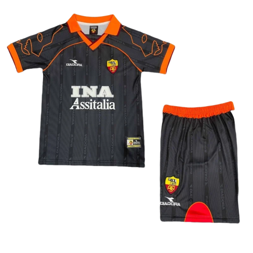 1999-2000 Roma Away Kids Retro Soccer Jersey
