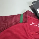 2016 Portugal Home Kids Retro Soccer Jersey
