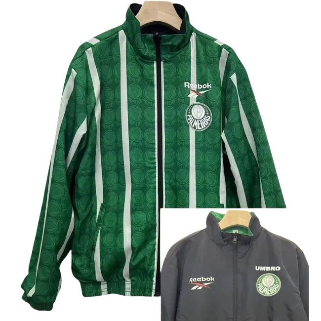 24-25 Palmeiras Green & Black Retro Double Sided Windbreaker