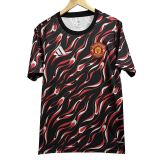 24-25 Man Utd Red Black Fans Training shirts
