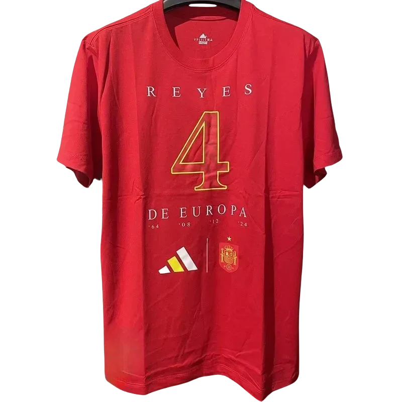 24-25 Spain Red High Quality Casual T-Shirt