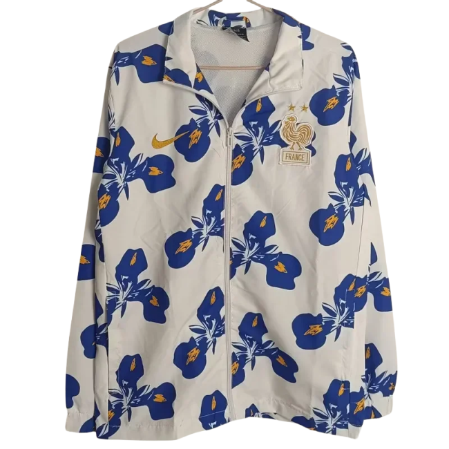 24-25 France White Windbreaker