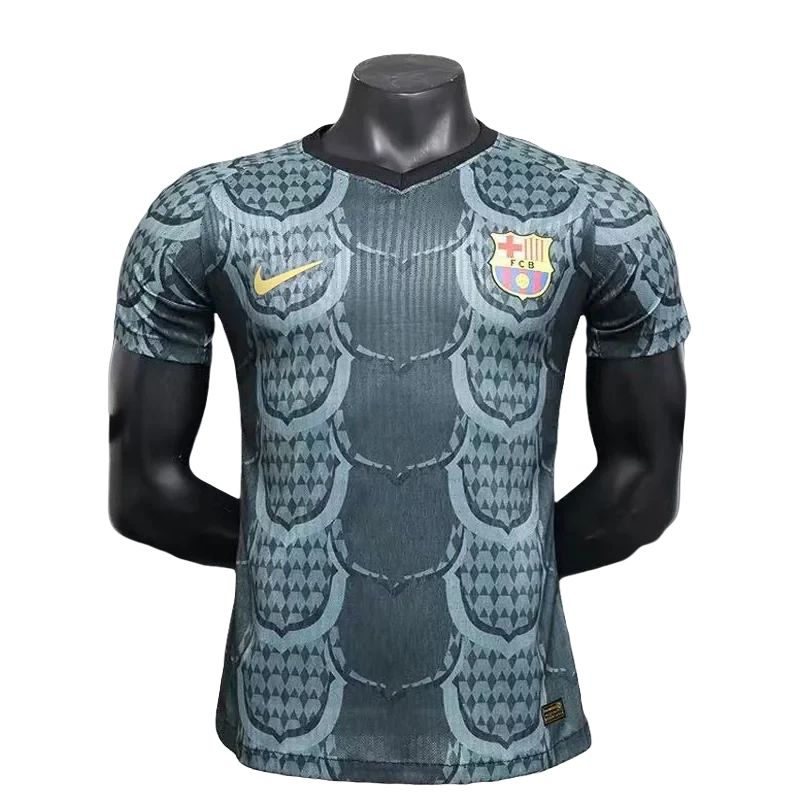24-25 Mens Barcelona Black Grey Special Edition Player Version Training Shirts