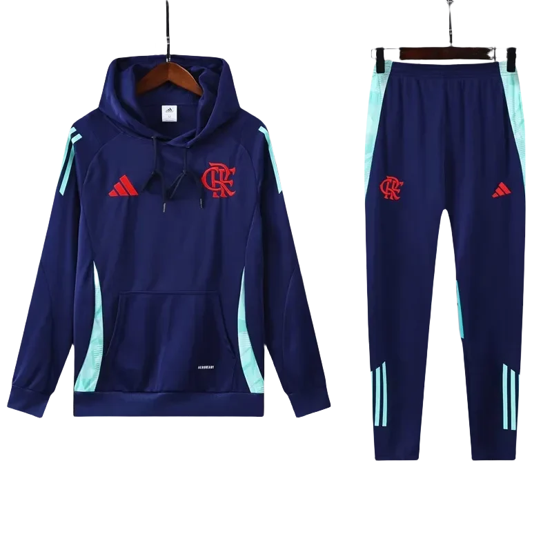 24-25 Flamengo Royal blue Hoodie Tracksuit