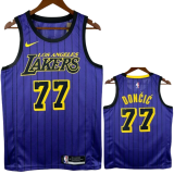 20-21 Lakers DONCIC #77 Purple Top Quality Hot Pressing NBA Jersey