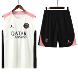 25-26 PSG White Vest Short traning suit