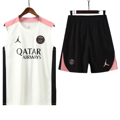 25-26 PSG White Vest Short traning suit