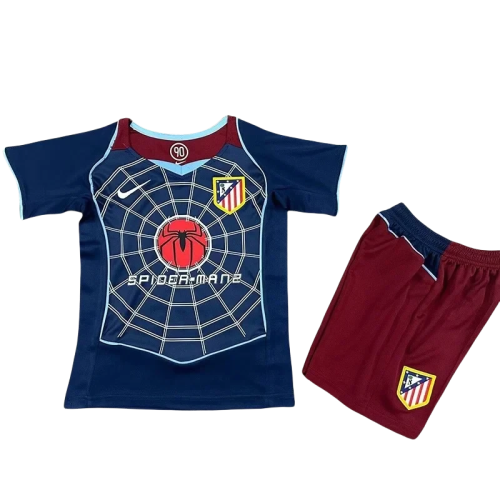 2004-2005  Atletico Madrid  Away Kids Retro Soccer Jersey