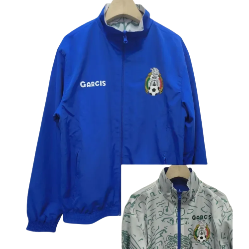 24-25 Mexico Blue & White Double Sided Windbreaker