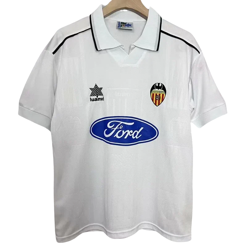1996-1997 Valencia Home Retro Soccer Jersey