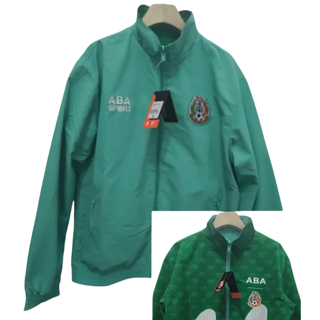 24-25 Mexico Lake blue & Green Double Sided Windbreaker