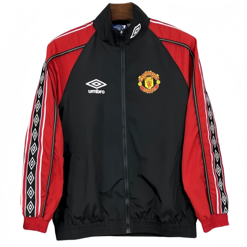 24-25 Man Utd Black Red Windbreaker