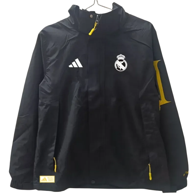 24-25 Real Madrid  Black Windbreaker
