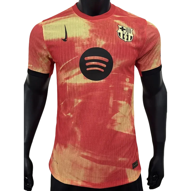 24-25 Mens  Barcelona  Pink Yellow Special Edition Player Version Training shirts
