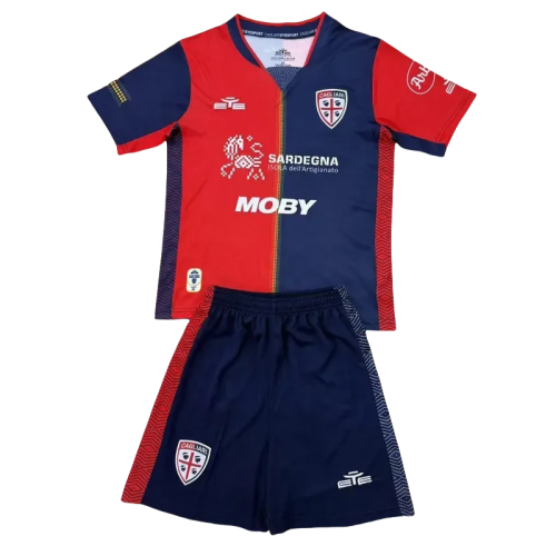 24-25 Cagliari Home Kids Soccer Jersey