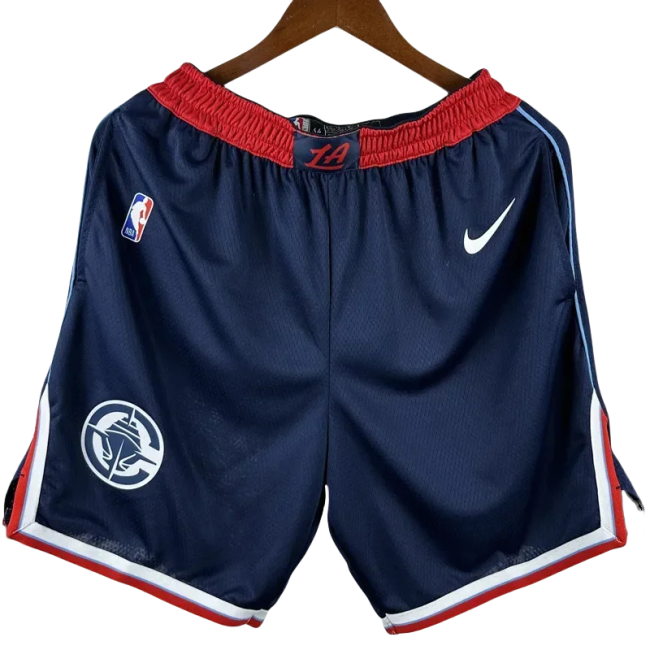 24-25 Clippers Blue City Edition Top Quality NBA Pants
