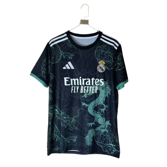 24-25 Mens Real Madrid  Dark Green Special Edition Fans Soccer Jersey