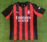 2025/26  Mens AC Milan home Red and black Soccer Jersey