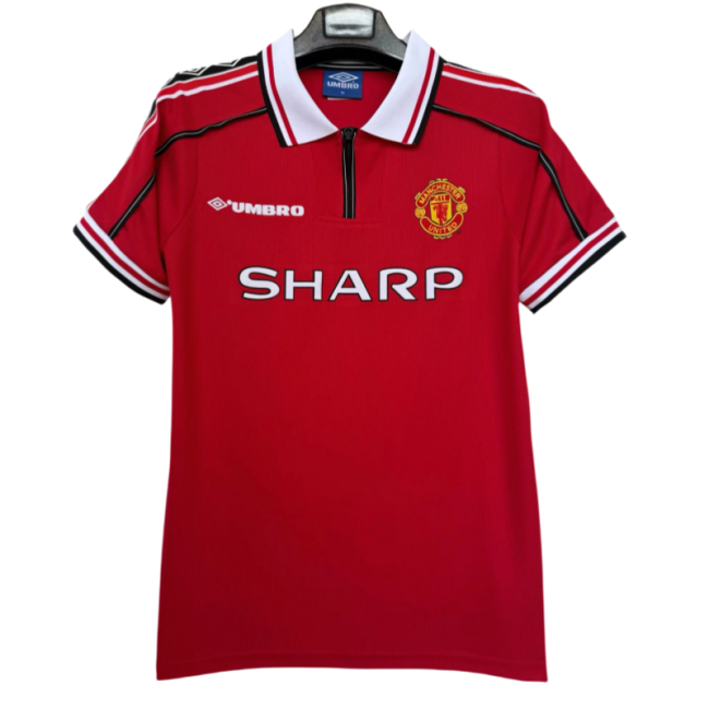 1998-98 Mens Manchester United Home Retro red  Jersey