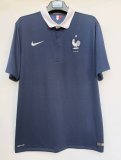 2014 Retro France  Home   blue Soccer Jersey