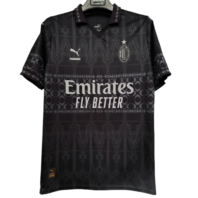 2024/25  Mens AC Milan  Special Edition Black Soccer Jersey