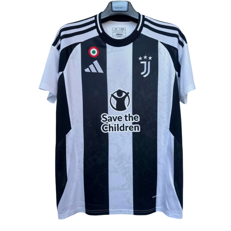 2024/25 Mens Juventus  Black and White  Home Jersey