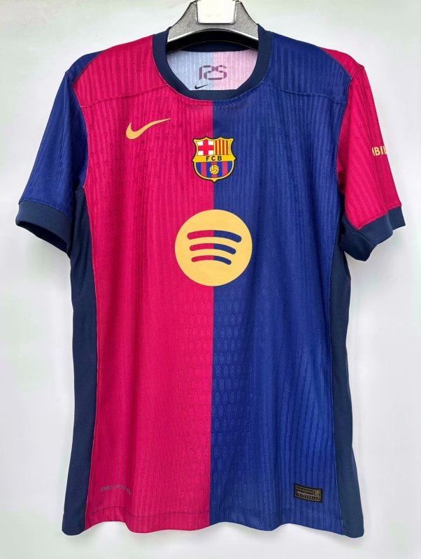 2024/25 Mens   Barcelona Home Player  Soccer Jersey