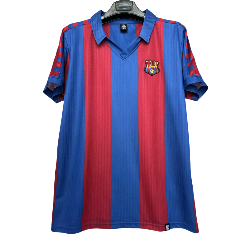 1990-1992 Mens  Barcelona Home   Retro Soccer Jersey
