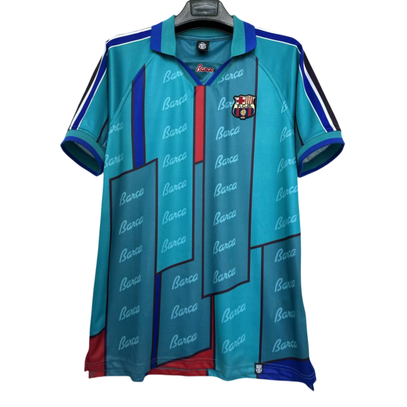 1995/97 Mens Barcelona green Retro Away Jersey