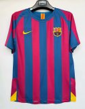 2005-2006 Mens  Barcelona   Home Retro Soccer Jersey